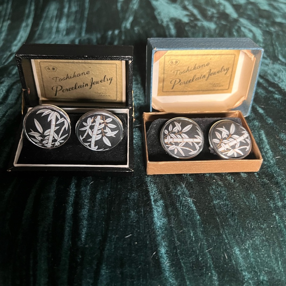 Toshikane Porcelain Cufflinks Set